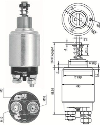 MAGNETI MARELLI Ievilcējrelejs, Starteris 940113050110